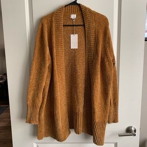 Gold Chenille Cardigan